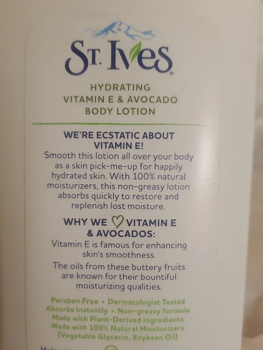 St. Ives hydrating vitamin